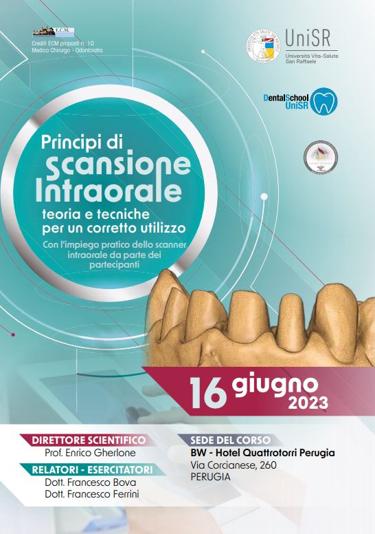 Principi di scansione intraorale, teoria e tecniche per un corretto utilizzo – PERUGIA